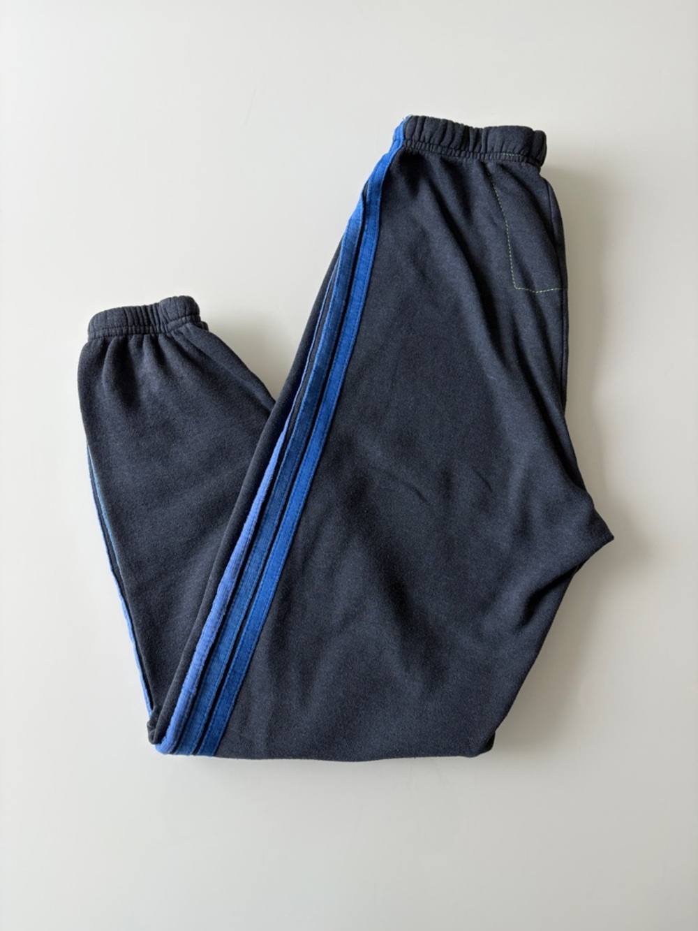 Aviator Nation 5 Stripe Sweatpants Medium Joggers Gray Blue Striped Side Sz XS - Picture 11 of 11